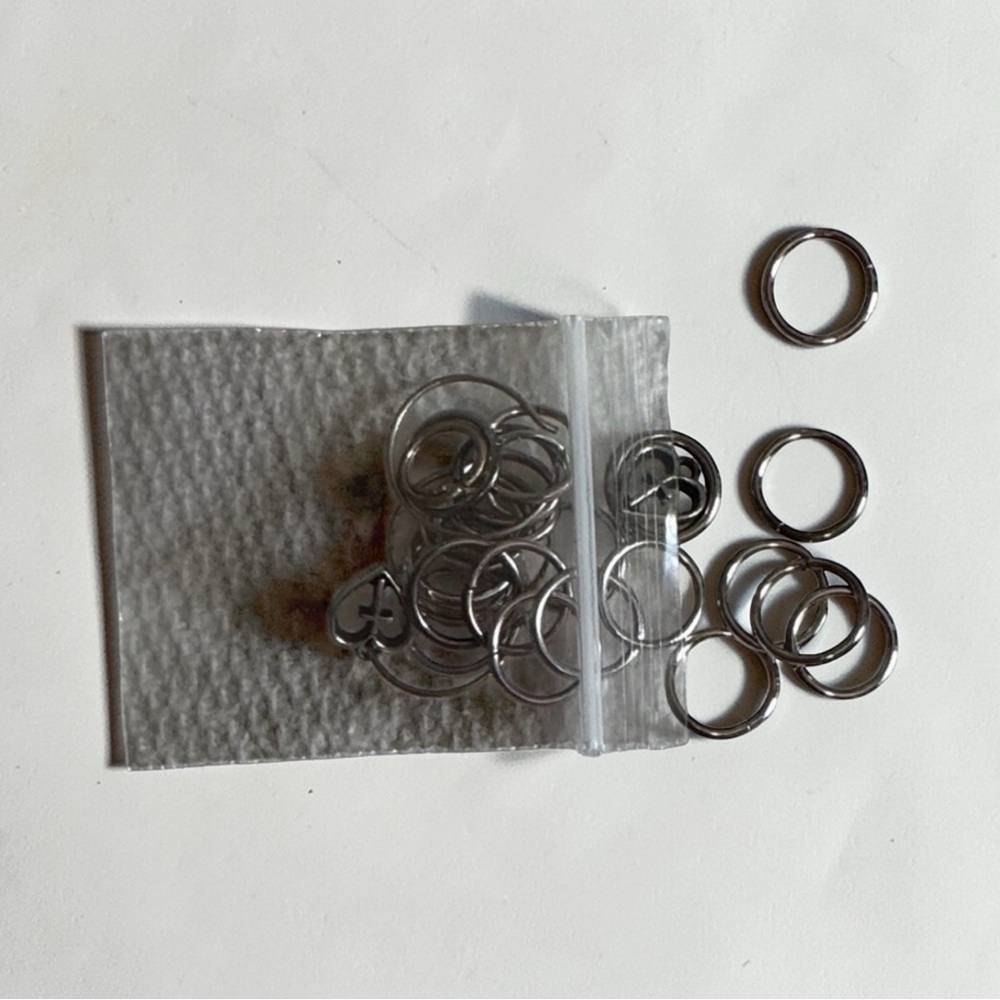 Silver Metal Rings